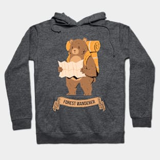 Forest Wanderer - Hiking Bear Hoodie